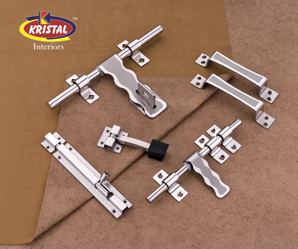 SS Aldrop Design Handle Door Best Quality Tower Bolt - Door Stopper - Door latch Kit Manufacturer Rajkot India