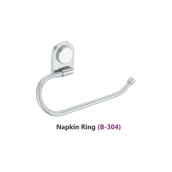 SS Napkin Rod Ring Regular - SS Wall Concealed Cloth Hanging Rod Lid