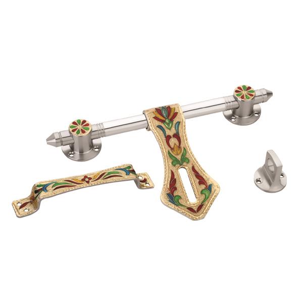 Rajwadi Gold Aldrop with Handle Door Kit  Manufacturers Rajkot