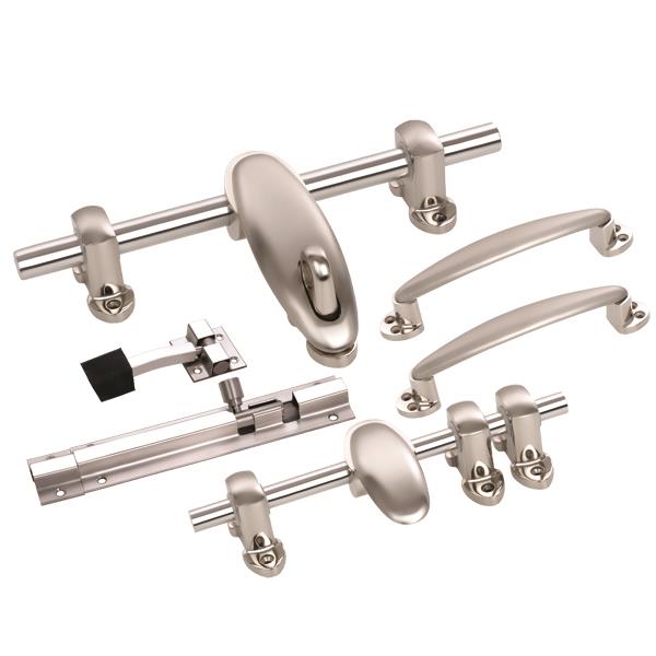 Zink Alloy Door Design Aldrop Handle - Door Stopper - Tower Bolt Kits