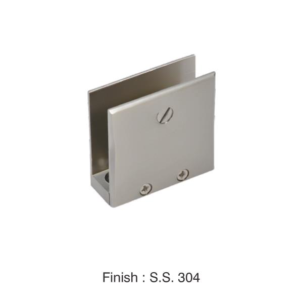 SS Glass Bracket Square - SS Glass Corner Fitting Bracket