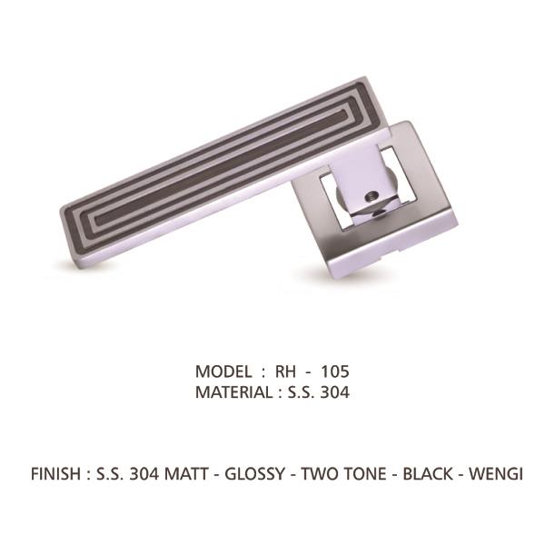 SS Matt Finish Mortise Door Handle