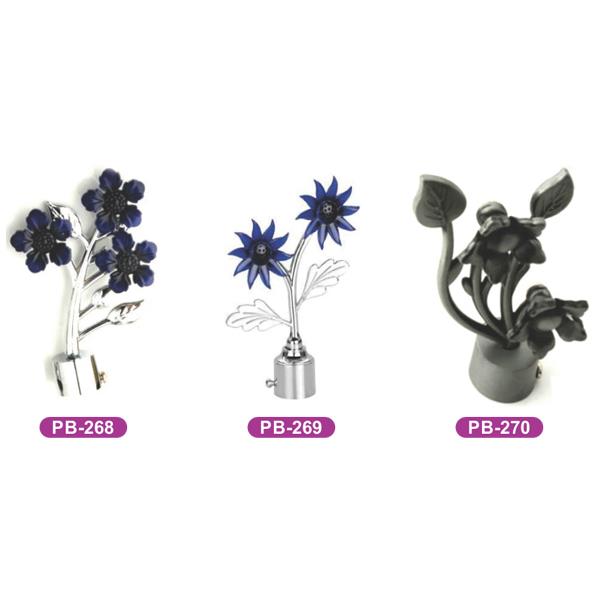 Zinc Silver Gold Brass Copper Fancy Louts Flower Shape Design Curtain Bracket - Suppliers Best Price